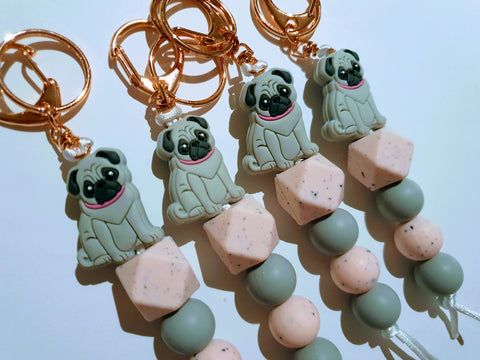 Pug Keychain