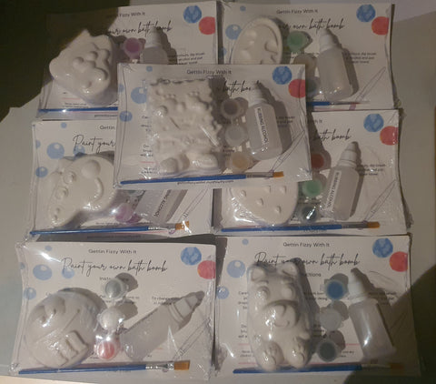 Paint your own bath bomb kit