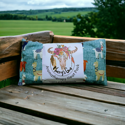 Llama with lupins & chamomile