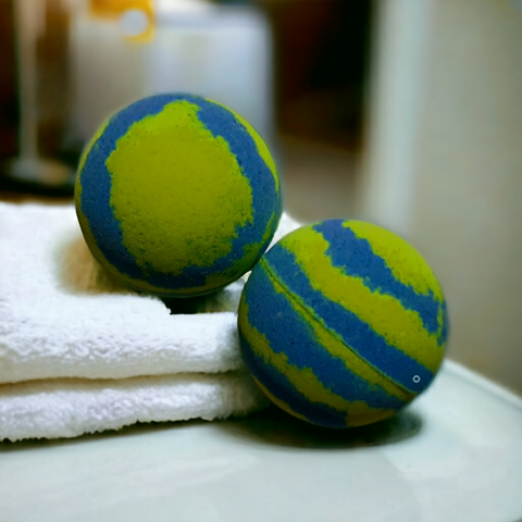 Blue cypress & jasmine bath bomb