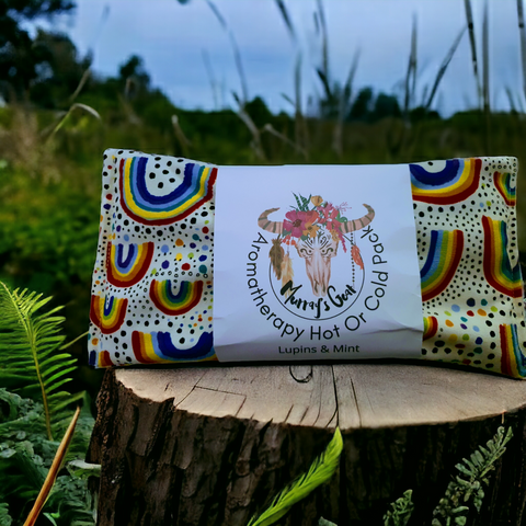 Rainbows with lupins & mint