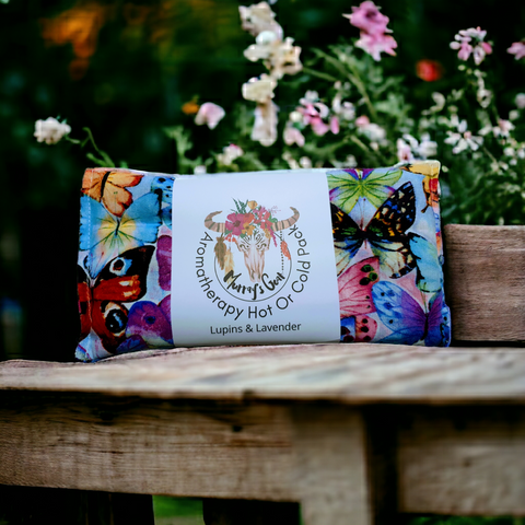 Butterflies with lupins & lavender